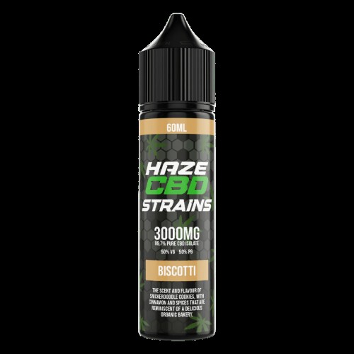 Haze CBD Strains E-Liquid - 60ml [Biscotti 3000mg]