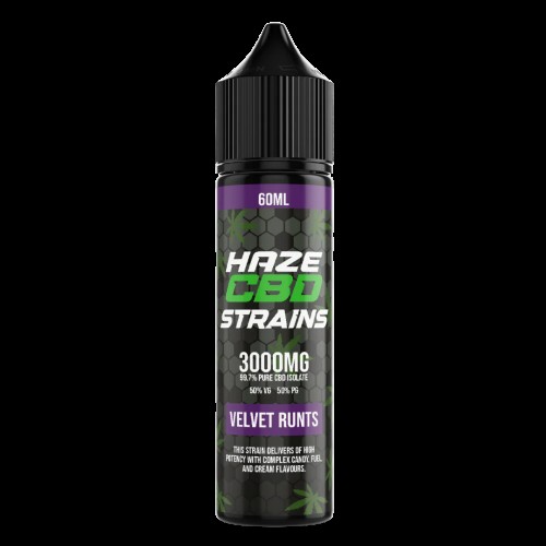 Haze CBD Strains E-Liquid - 60ml [Velvet Runts 3000mg]