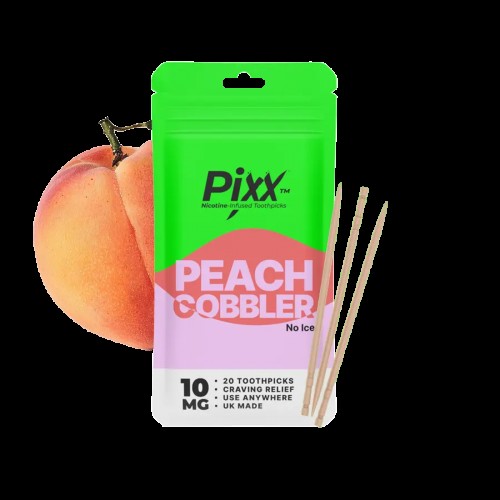 Pixx Nicotine Infused Toothpicks - 20 Pack [Peach Cobbler 10mg]