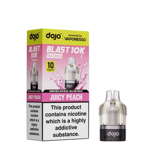 DOJO BLAST 10K Prefilled Pod (Powered by Vaporesso) [Juicy Peach 10mg]