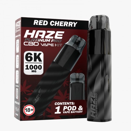 Haze CBD Platinum Pro Pod Kit [Red Cherry 1000mg]
