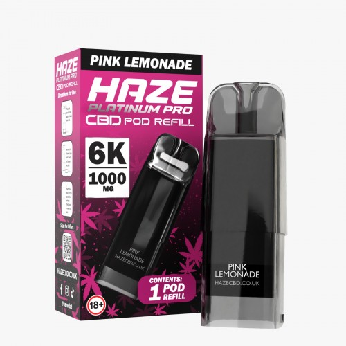 Haze CBD Platinum Pro Prefilled Pod [Pink Lemonade 1000mg]