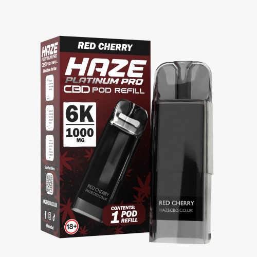 Haze CBD Platinum Pro Prefilled Pod [Red Cherry 1000mg]