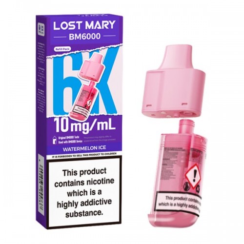 Lost Mary BM6000 Pod & Refill - Watermelon Ice [10mg]