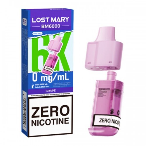 Lost Mary BM6000 Pod & Refill - Grape [0mg]