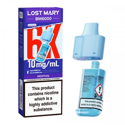 Lost Mary BM6000 Pod & Refill - Menthol [10mg]
