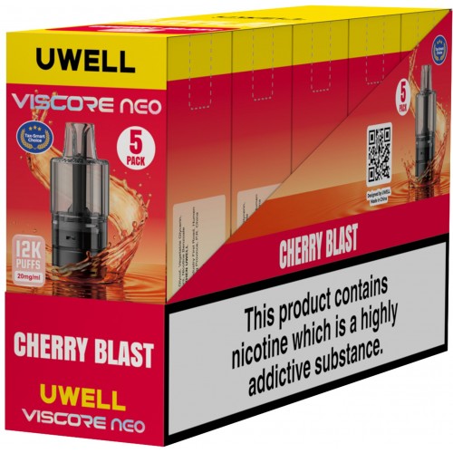 Uwell Viscore Neo Prefilled Pod and Refill 12K [Cherry Blast 20mg]