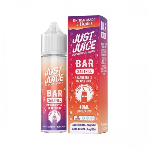 Just Juice Bar - 40ml - Rasberry & Grapefruit - Saltfill [0MG]