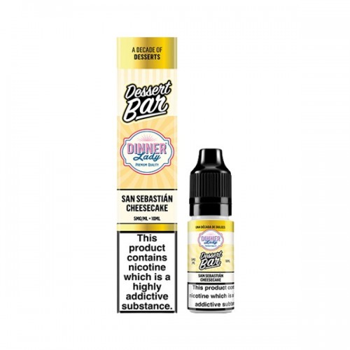 Dinner Lady Dessert Bar - Nic Salt - San Sebastian Cheesecake [5MG]