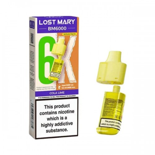 Lost Mary BM6000 - Replacement Pod [Cola Lime 20MG]