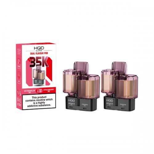 HQD Air Glow Air 35K - Dual Flavour Pod - 2 Pack [Watermelon BG & Strawberry BG]