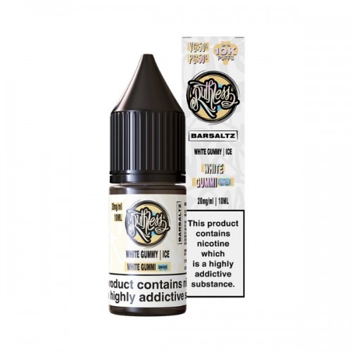 Ruthless Bar Saltz - Nic Salt - White Gummi On Ice [20MG]