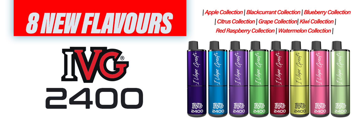 IVG 2400 - 8 New Flavours - Order Now at Smoke Purer!!!