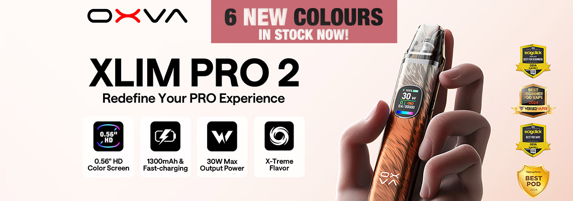 Oxva Xlim Pro 2 Pod Kit - 8 New Colours - Order Now at Smoke Pur