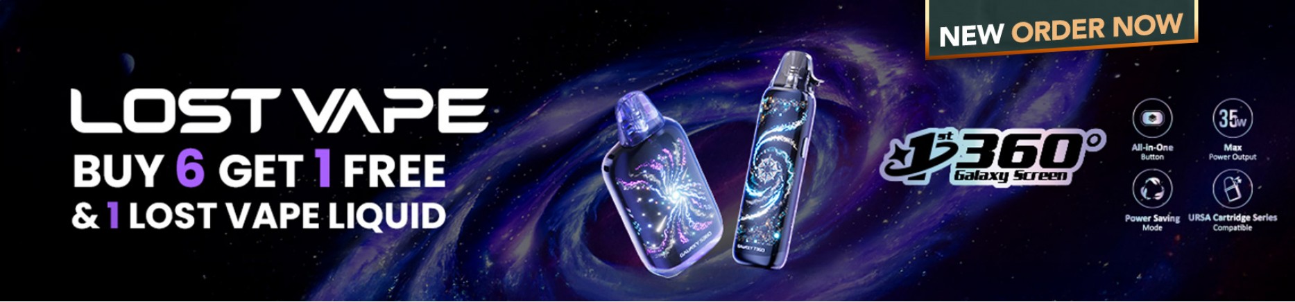 Lost Vape Galaxy T360 Pod Kit - Buy 6 Get 1 FREE - Buy 1 Pod Kit