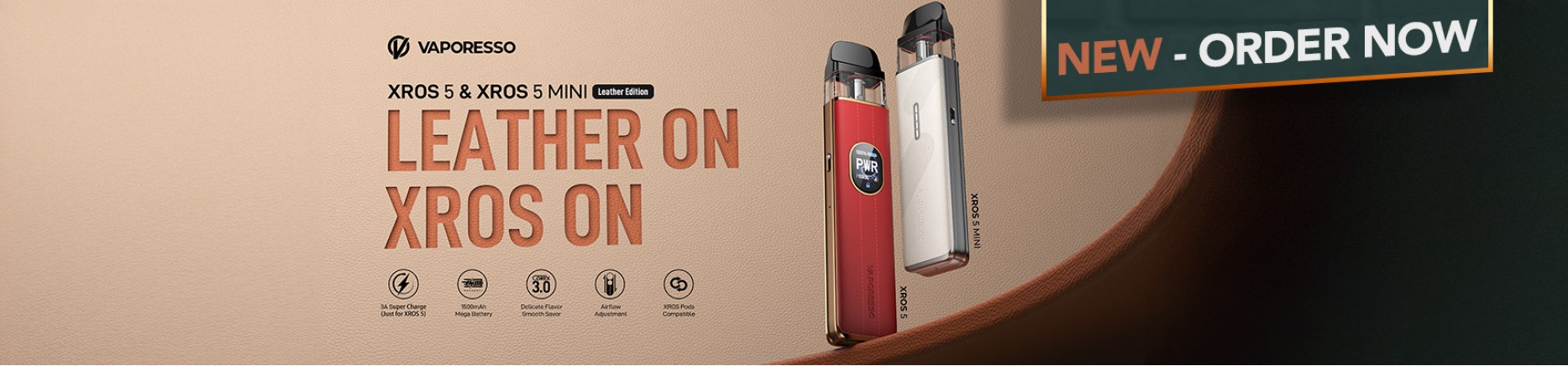 Vaporesso Xros 5 & 5 Mini Pod Kit - New Colours - Order Now 