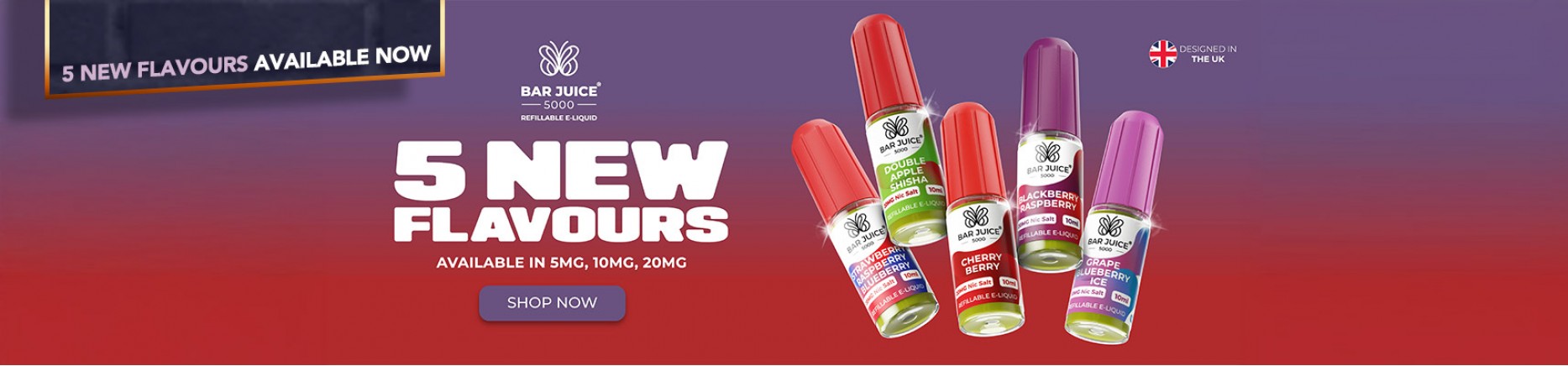Bar Juice - 5 New Flavours - Order Now at Smoke Purer
