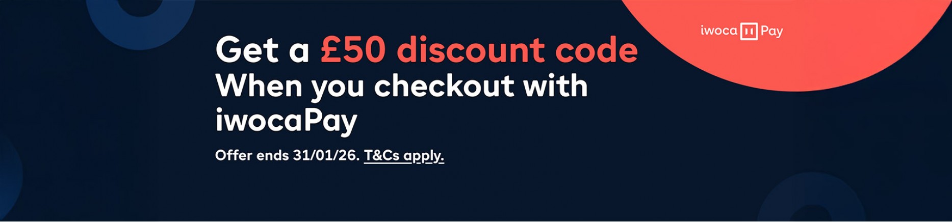 Get a £50 discount code when you checkout with iwocaPay at Smoke