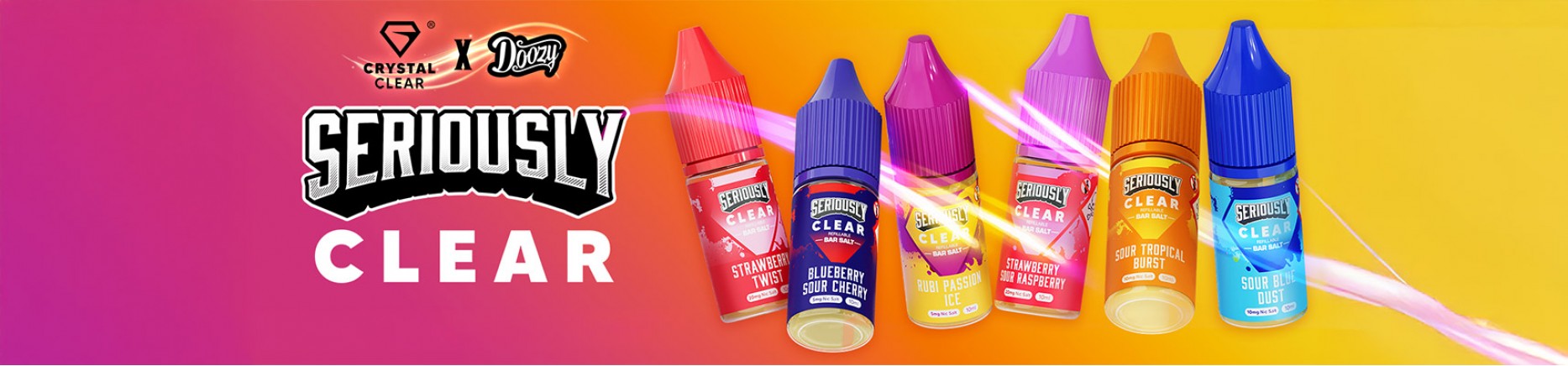 New Doozy Seriously Clear Nic Salts - Available in 5/10/20mg - O