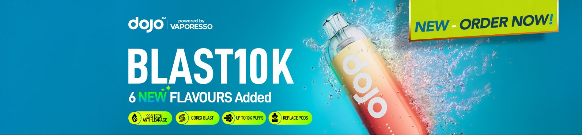 Vaporesso Dojo Blast 10k Kit New Flavours & Dojo Blast 30K R