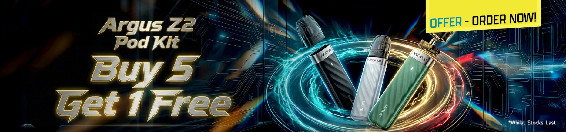 Voopoo Argus Z2 Pod Kit Promotion - Buy 5 Get 1 Free Whilst Stoc