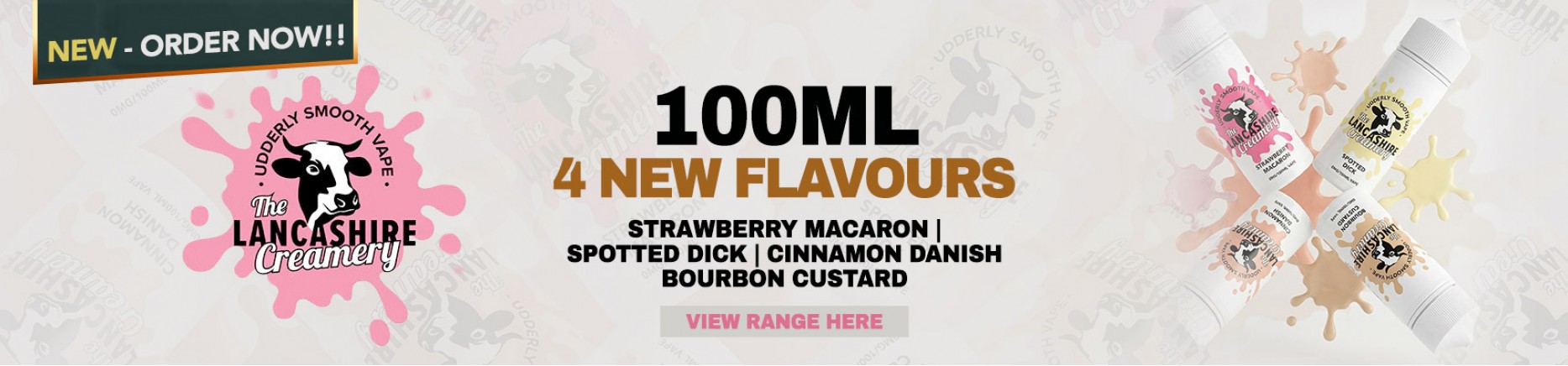 The Lancashire Creamery 100ml - 4 New Flavours - Order Now at Sm