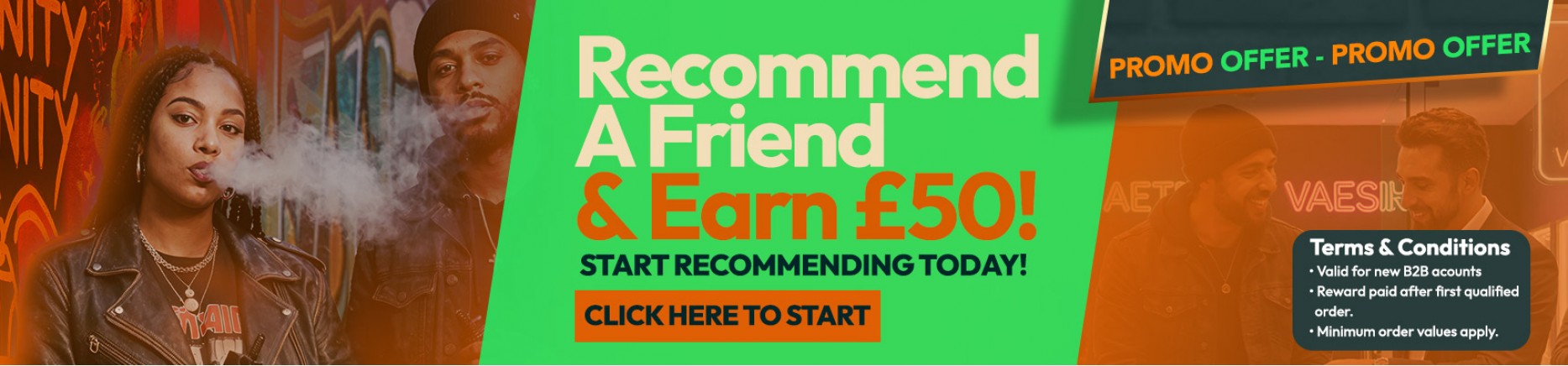 Recommend A Friend to Smoke Purer Today and Earn £50!