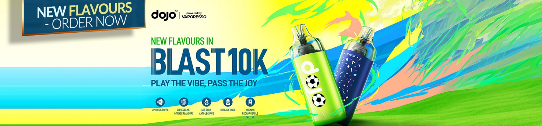 Vaporesso Dojo Blast 10k Kit & Dojo Blast 10k/30 Refills - N