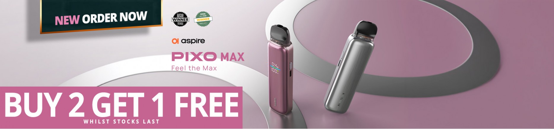 New Aspire Pixo Max Buy 2 Get 1 Free Whilst Stocks Last - Pre Or