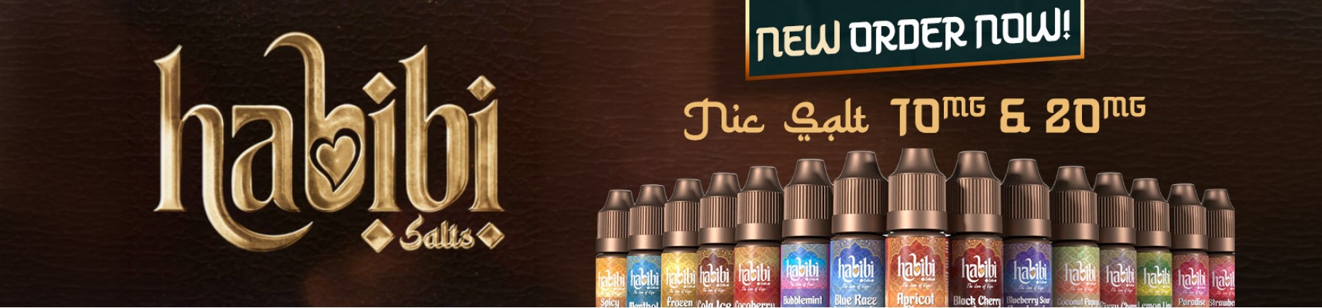 New Habibi Nic Salts Available in 10mg & 20mg - Order Now at