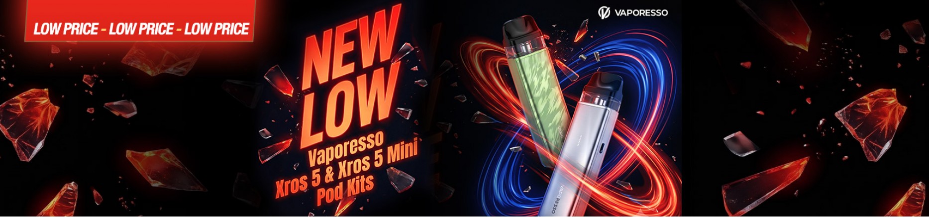 New Low Price Vaporesso Xros 5 & Xros 5 Mini Pod Kits - Orde